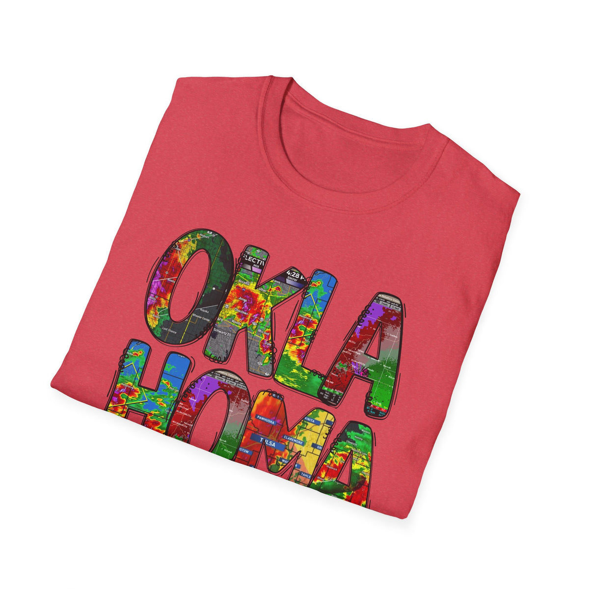 Oklahoma Weather Unisex T-Shirt, Boho Chic Apparel, Perfect for Gifts, Summer Festivals, Proud Souvenir, State Pride Clothing