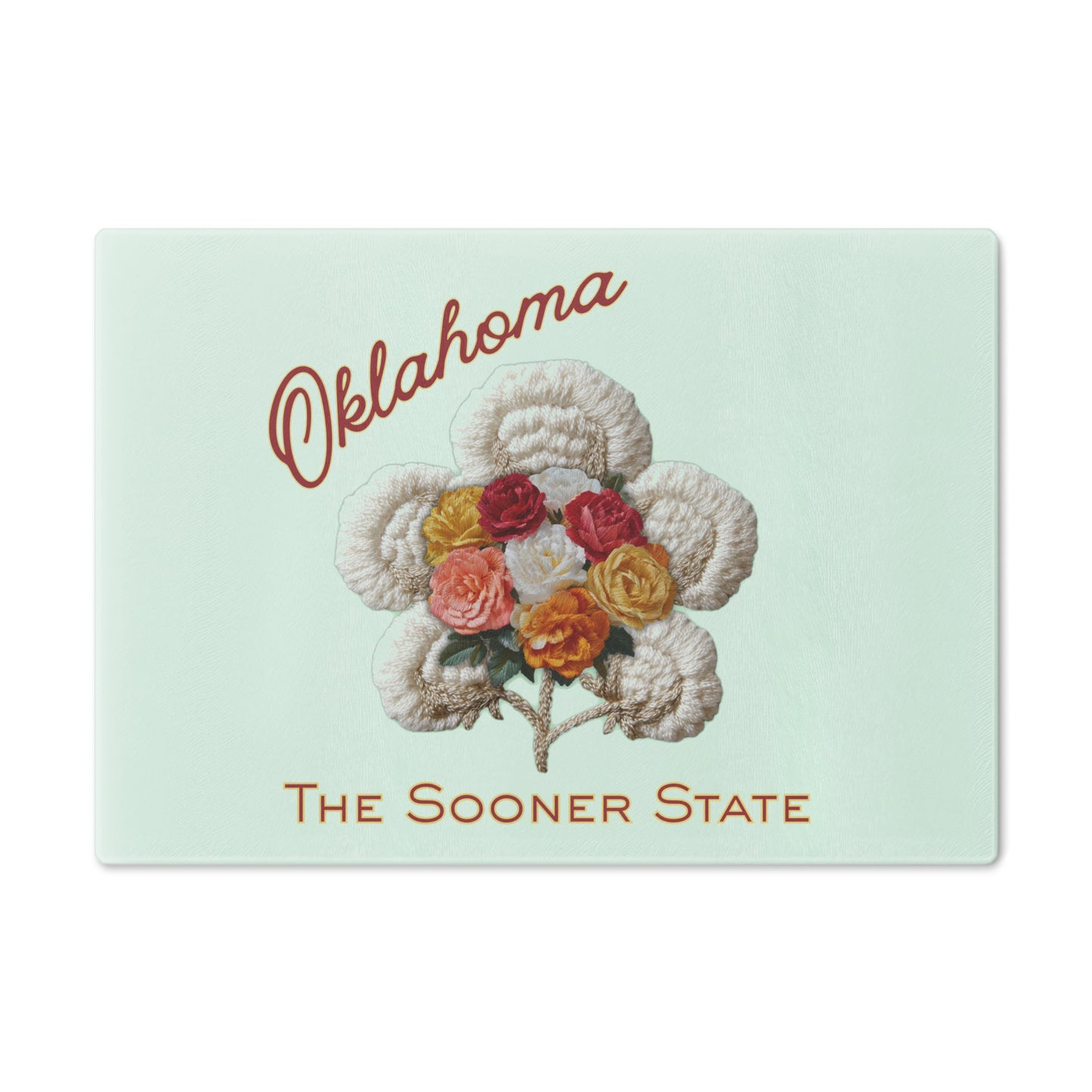 Oklahoma Floral Cutting Board – The Sooner State Decorative Chopping Board