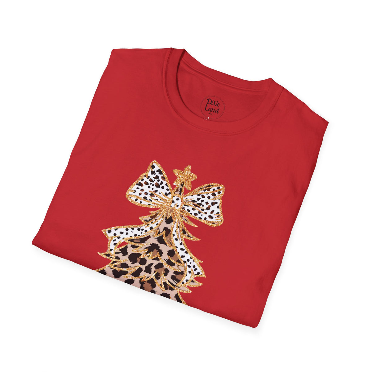 Leopard Print Christmas Tree T-Shirt