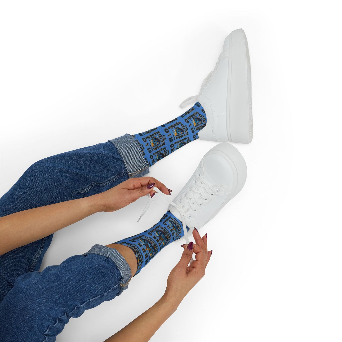 Hero Legend Sublimation Socks — Superhero Tribute Crew Socks