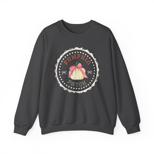 Pumpkin Patch Crewneck Sweatshirt — Fall Pumpkin Graphic Pullover