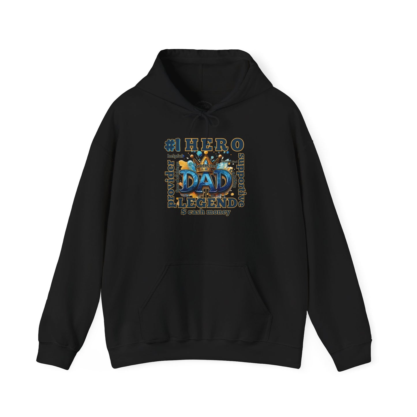 Dad Legend Hoodie — #1 Hero Proud Dad Pullover (Father's Day Gift)