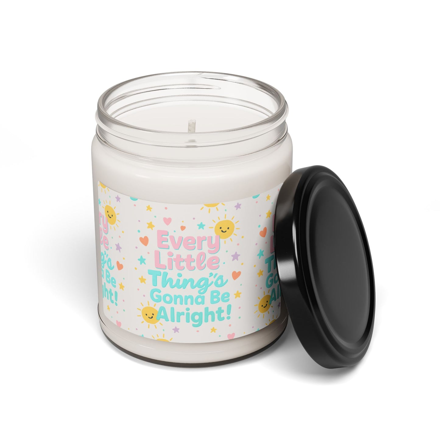 Soy Candle — "Every Little Thing's Gonna Be Alright" Inspirational Scented Candle, 9oz