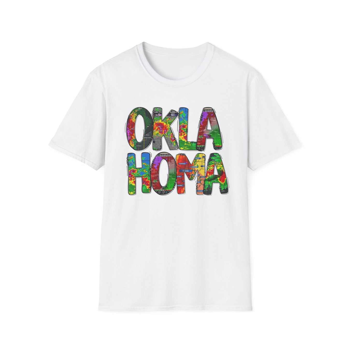 Oklahoma Weather Unisex T-Shirt, Boho Chic Apparel, Perfect for Gifts, Summer Festivals, Proud Souvenir, State Pride Clothing