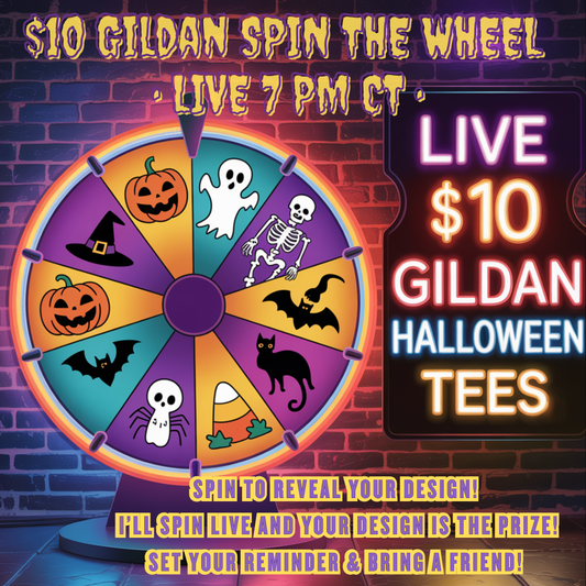 $10 Halloween Spin The Wheel Deal - Gildan