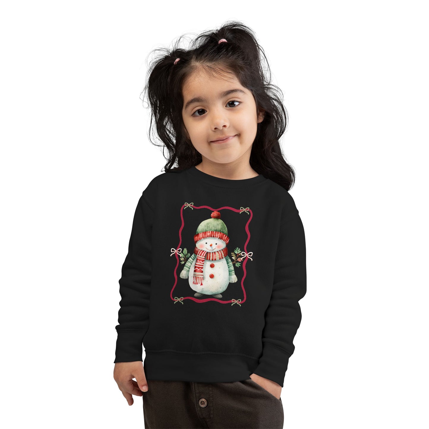 Toddler Snowman Sweatshirt — Cute Winter Holiday Kids Pullover