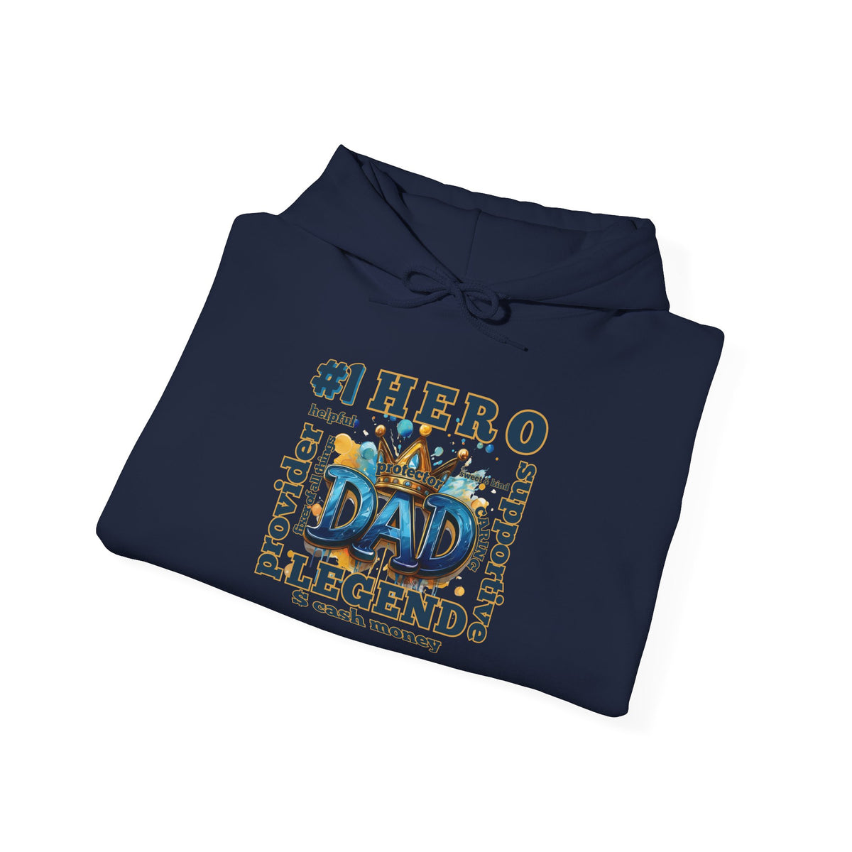Dad Legend Hoodie — #1 Hero Proud Dad Pullover (Father's Day Gift)