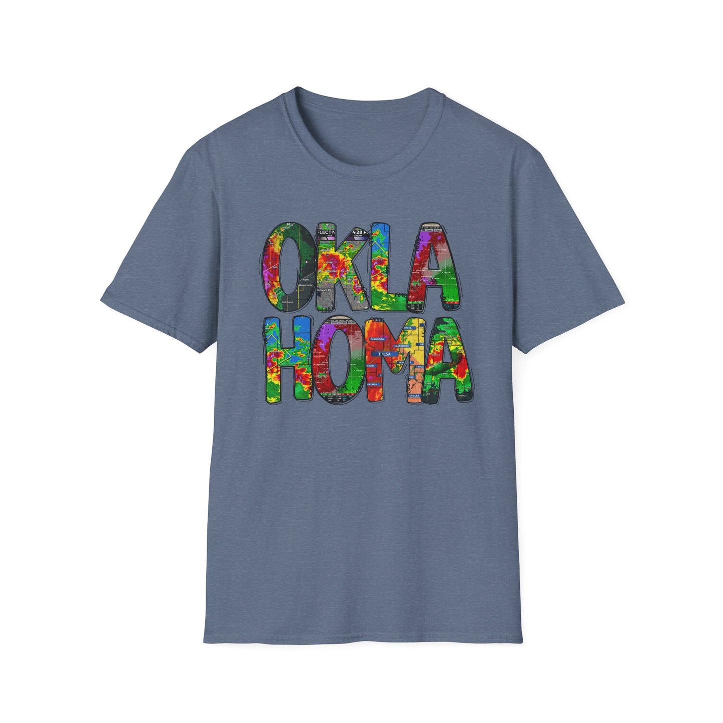 Oklahoma Weather Unisex T-Shirt, Boho Chic Apparel, Perfect for Gifts, Summer Festivals, Proud Souvenir, State Pride Clothing