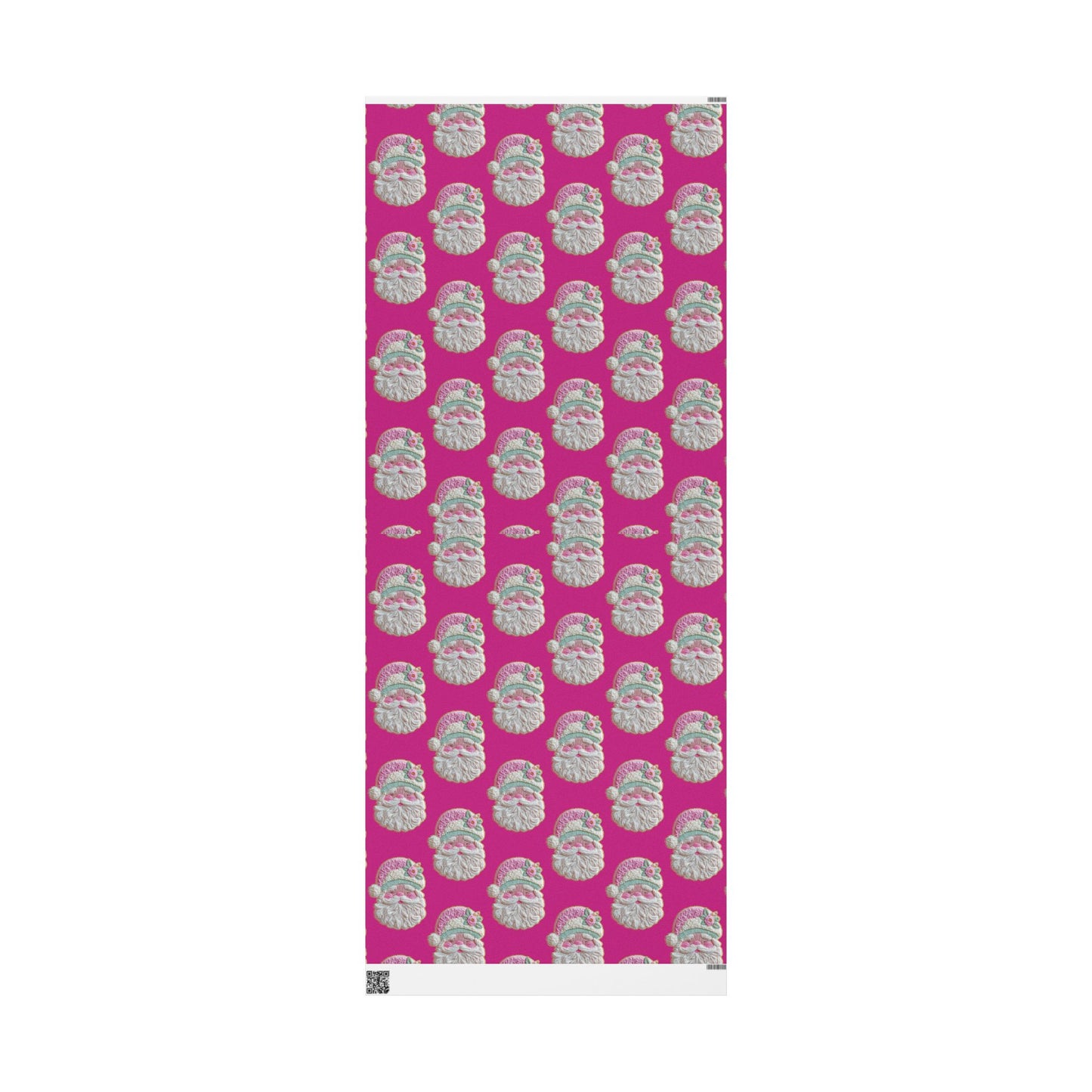 Vintage Santa Gift Wrap — Pink Holiday Wrapping Paper Roll