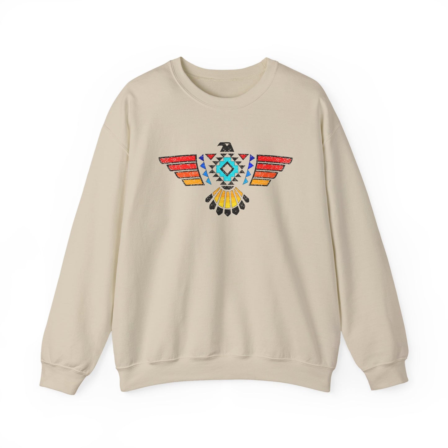 Native-Inspired Thunderbird Crewneck Sweatshirt