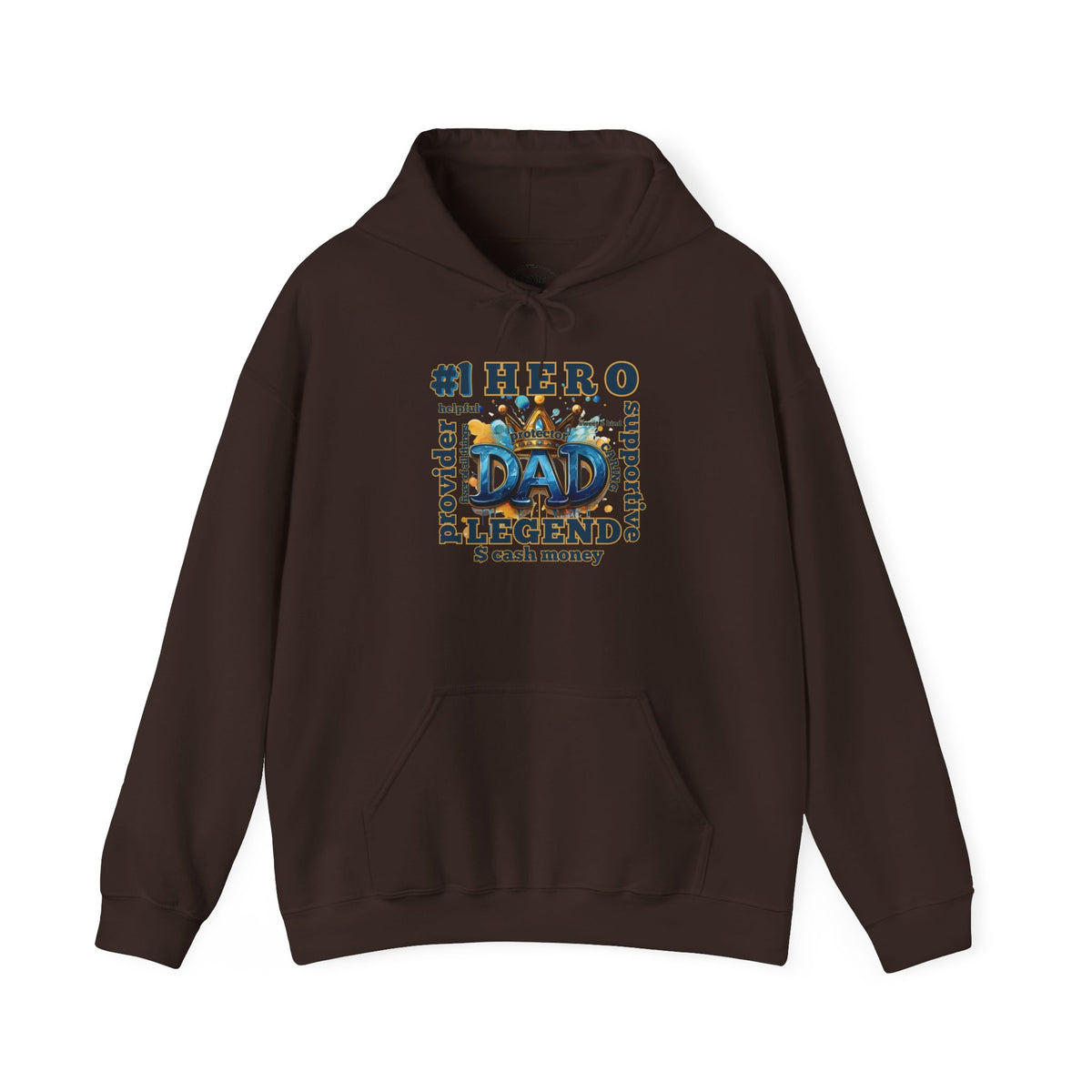Dad Legend Hoodie — #1 Hero Proud Dad Pullover (Father's Day Gift)