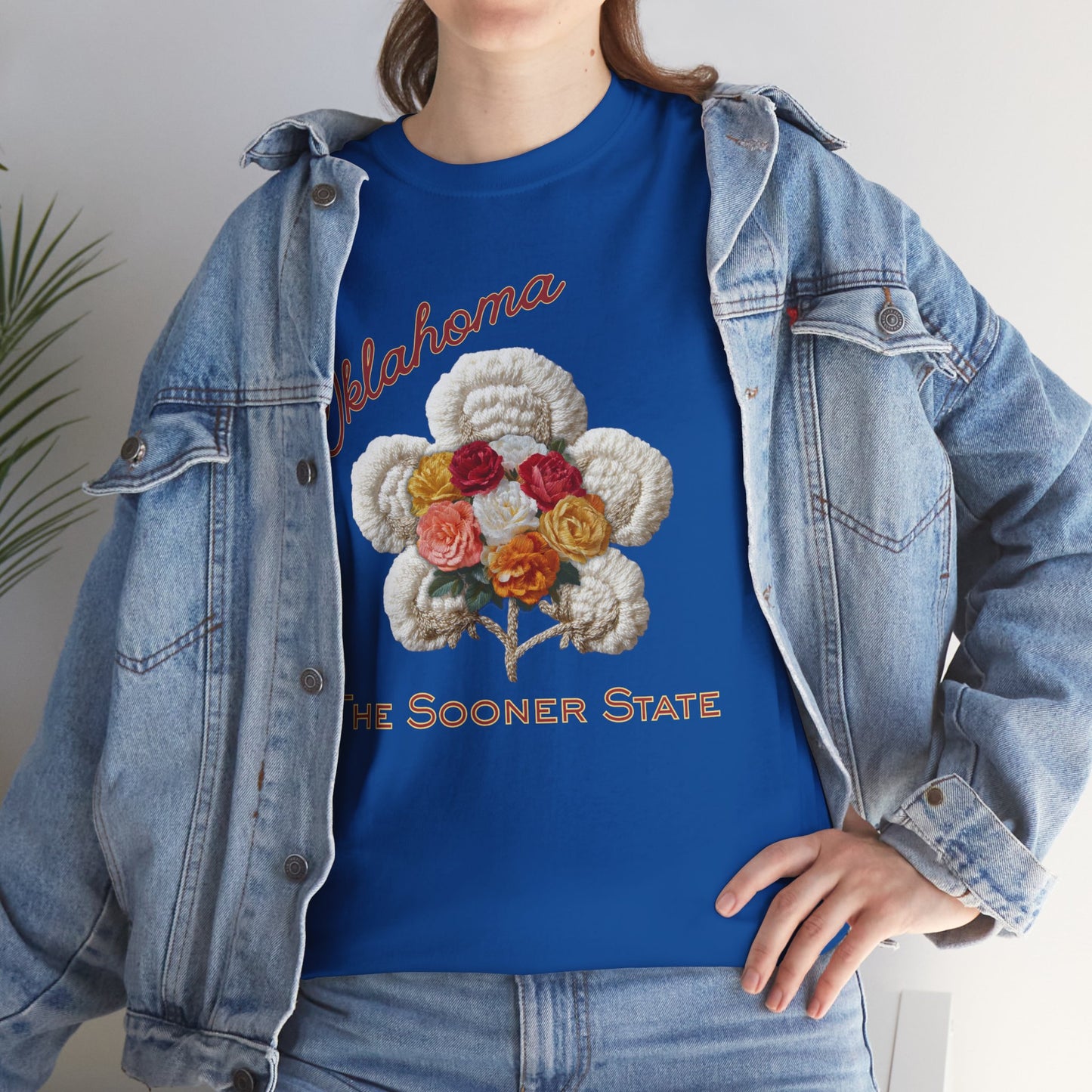 Oklahoma Cotton Bouquet Tee — The Sooner State Vintage Floral T‑Shirt