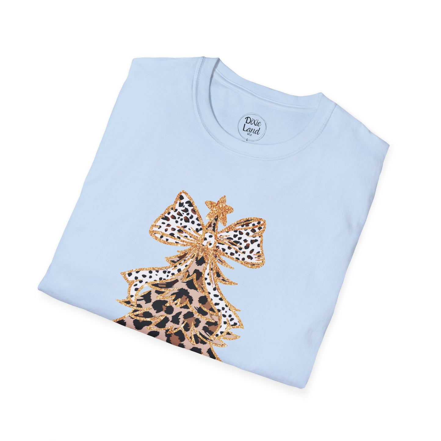 Leopard Print Christmas Tree T-Shirt