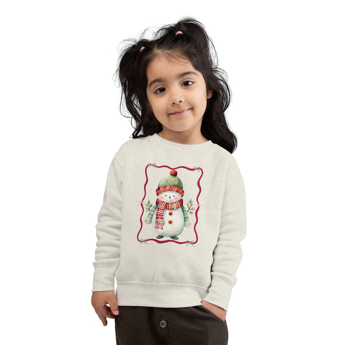Toddler Snowman Sweatshirt — Cute Winter Holiday Kids Pullover