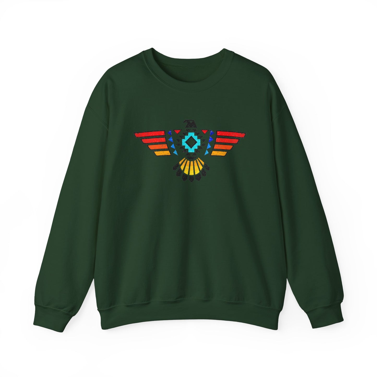 Native-Inspired Thunderbird Crewneck Sweatshirt