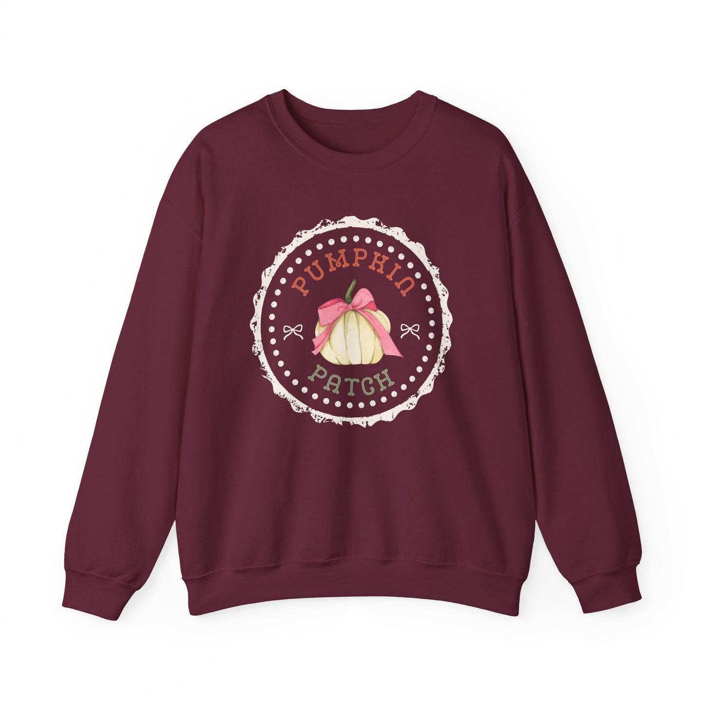 Pumpkin Patch Crewneck Sweatshirt — Fall Pumpkin Graphic Pullover