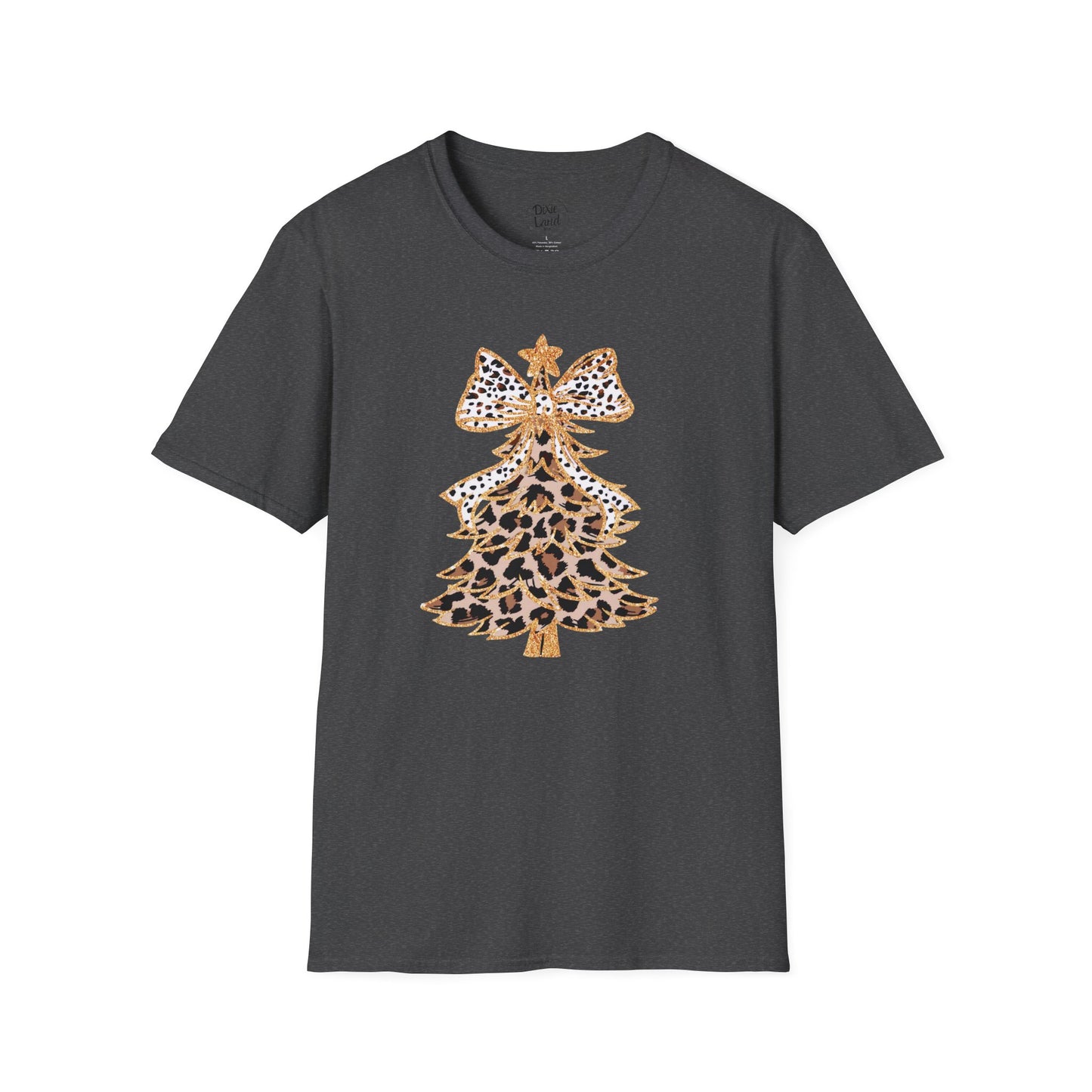 Leopard Print Christmas Tree T-Shirt