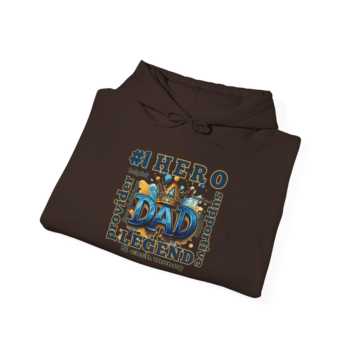 Dad Legend Hoodie — #1 Hero Proud Dad Pullover (Father's Day Gift)