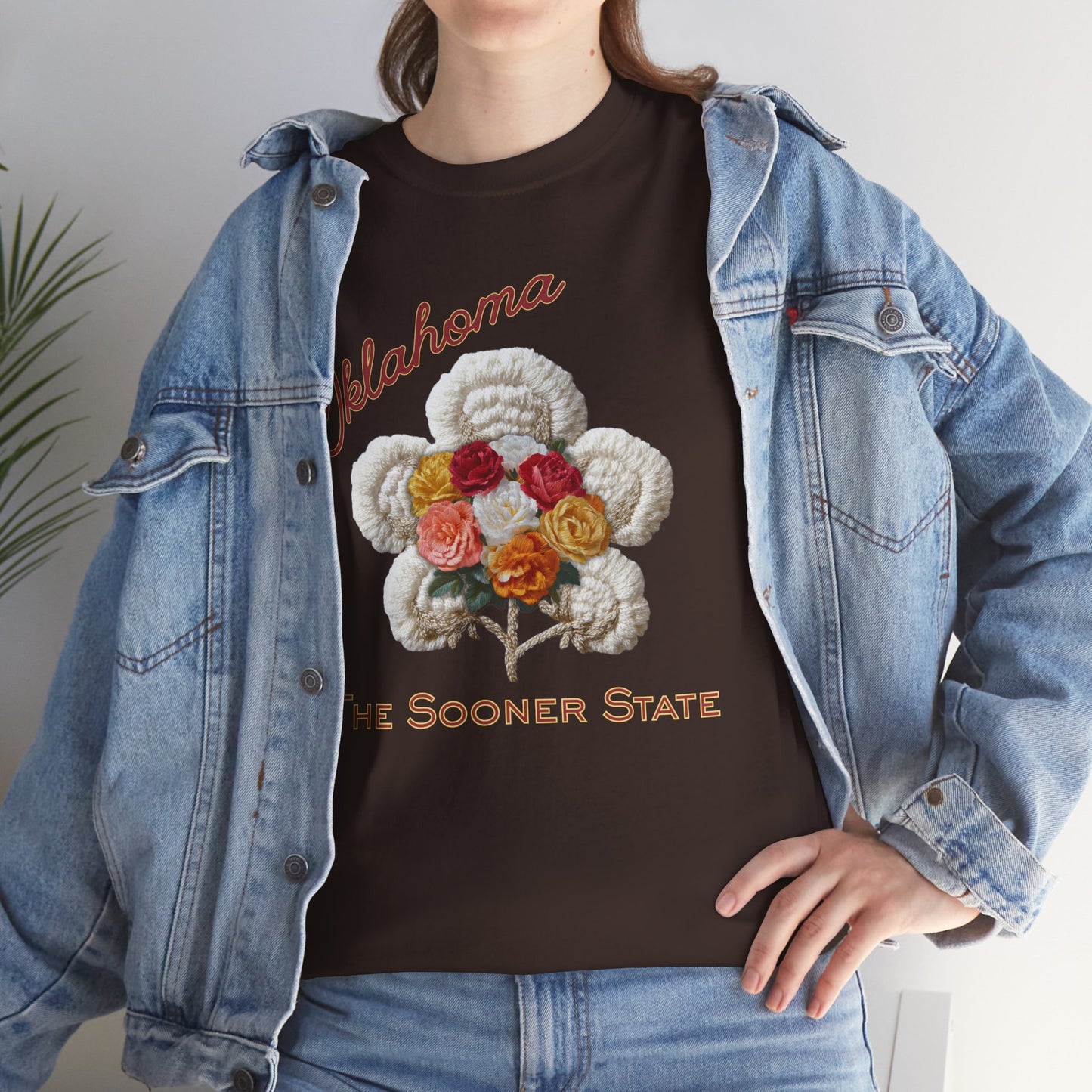 Oklahoma Cotton Bouquet Tee — The Sooner State Vintage Floral T‑Shirt