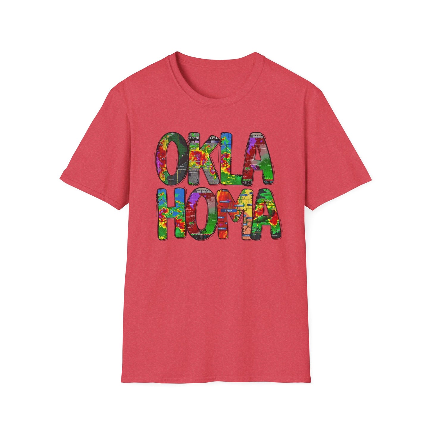 Oklahoma Weather Unisex T-Shirt, Boho Chic Apparel, Perfect for Gifts, Summer Festivals, Proud Souvenir, State Pride Clothing