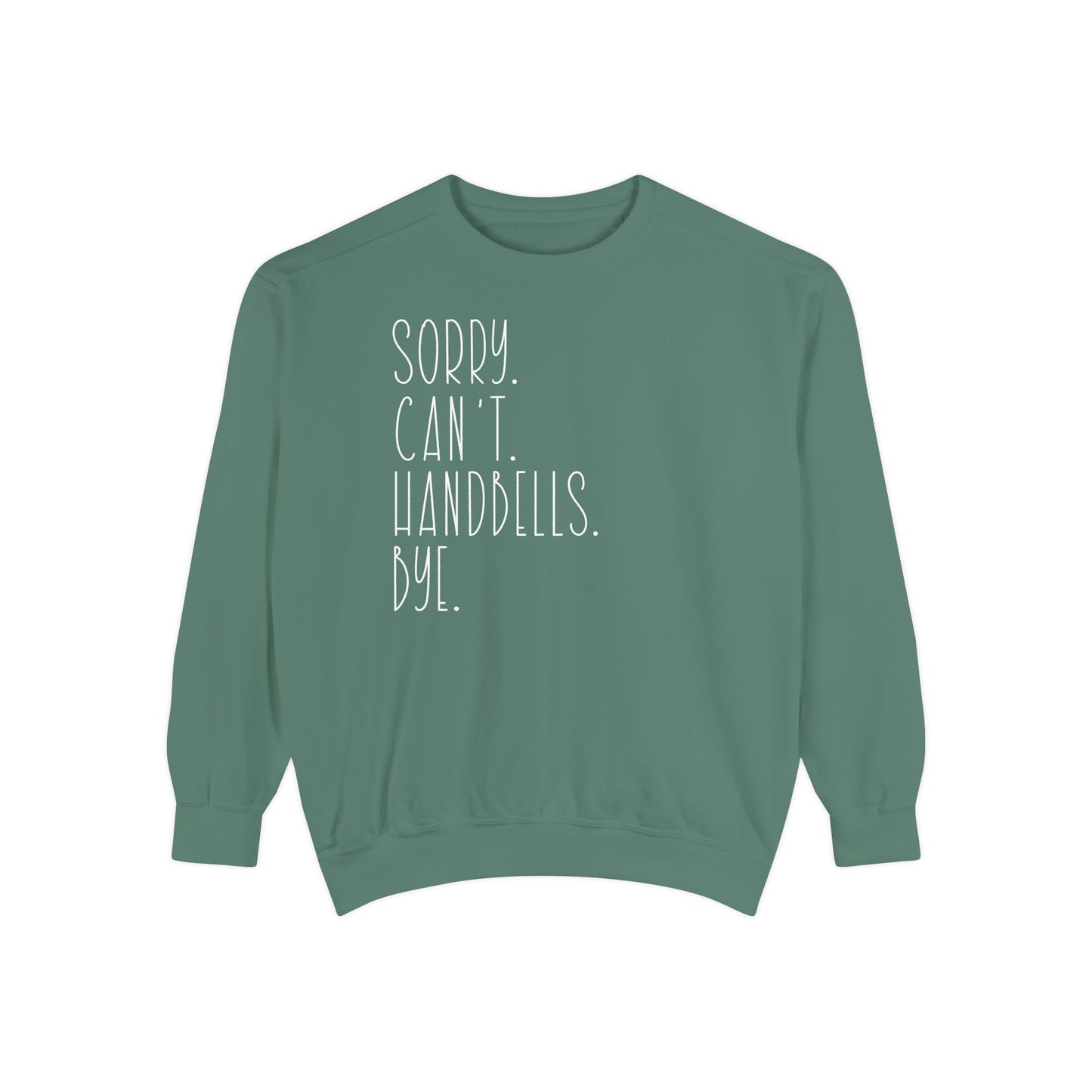 Classic White Sweatshirt — Minimal Crewneck Garment-Dyed Pullover