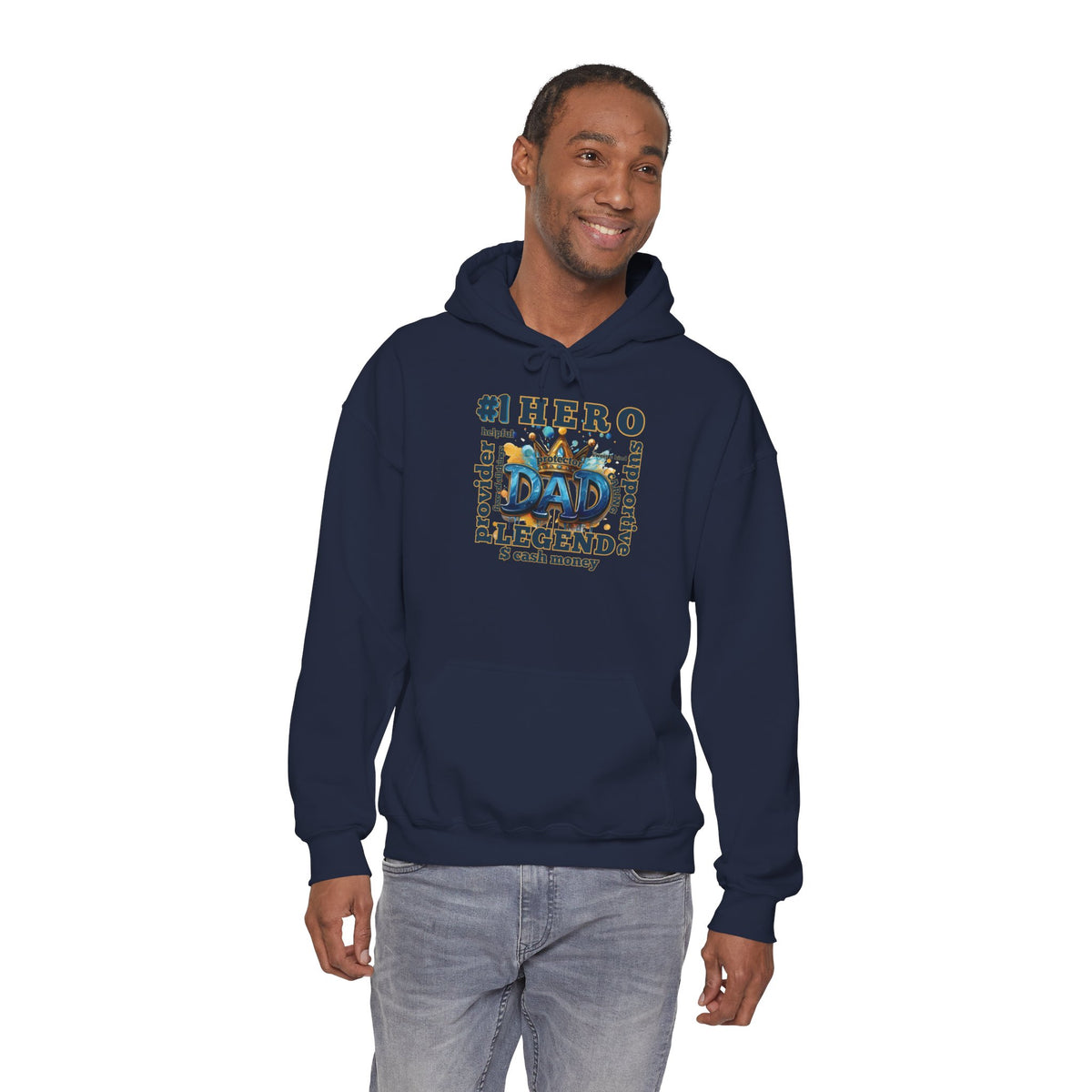 Dad Legend Hoodie — #1 Hero Proud Dad Pullover (Father's Day Gift)