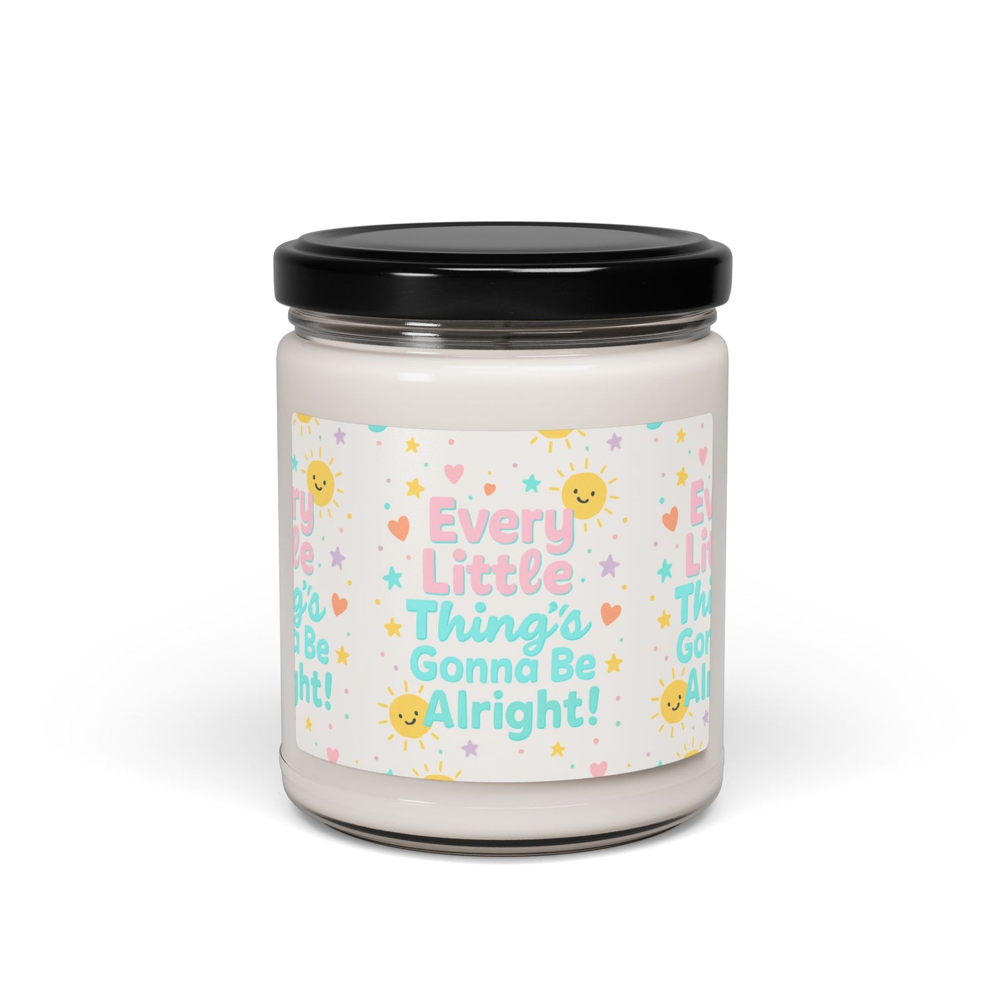 Soy Candle — "Every Little Thing's Gonna Be Alright" Inspirational Scented Candle, 9oz