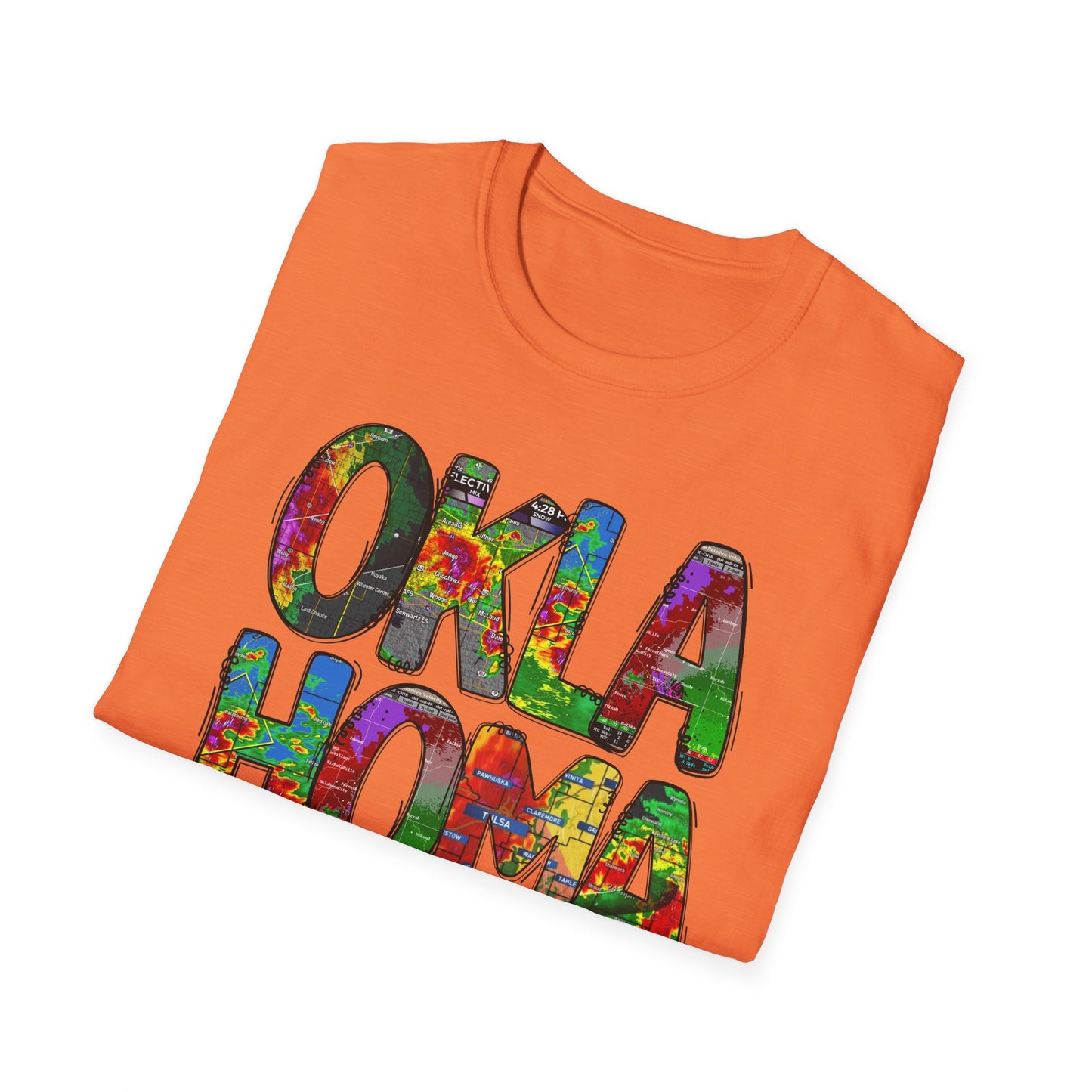 Oklahoma Weather Unisex T-Shirt, Boho Chic Apparel, Perfect for Gifts, Summer Festivals, Proud Souvenir, State Pride Clothing