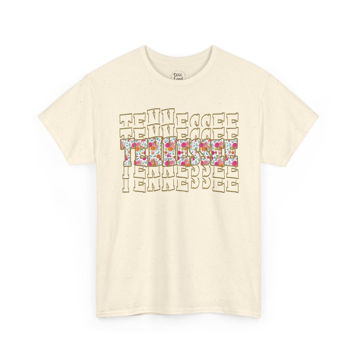 Tennessee Floral Glitter Tee – Southern Boutique Statement Shirt