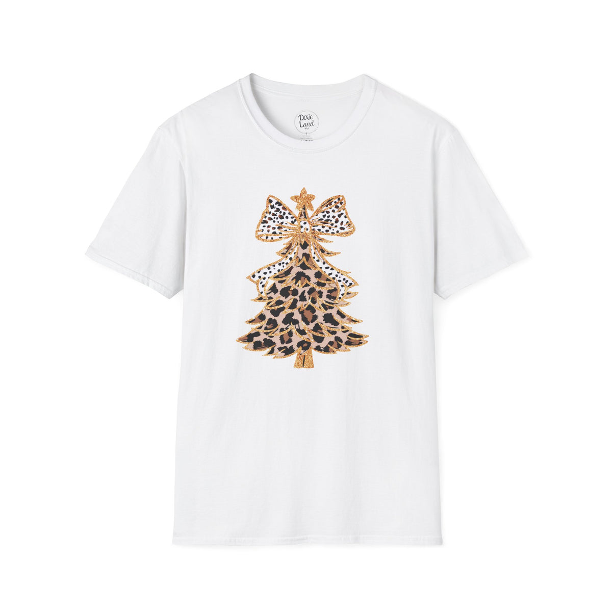 Leopard Print Christmas Tree T-Shirt