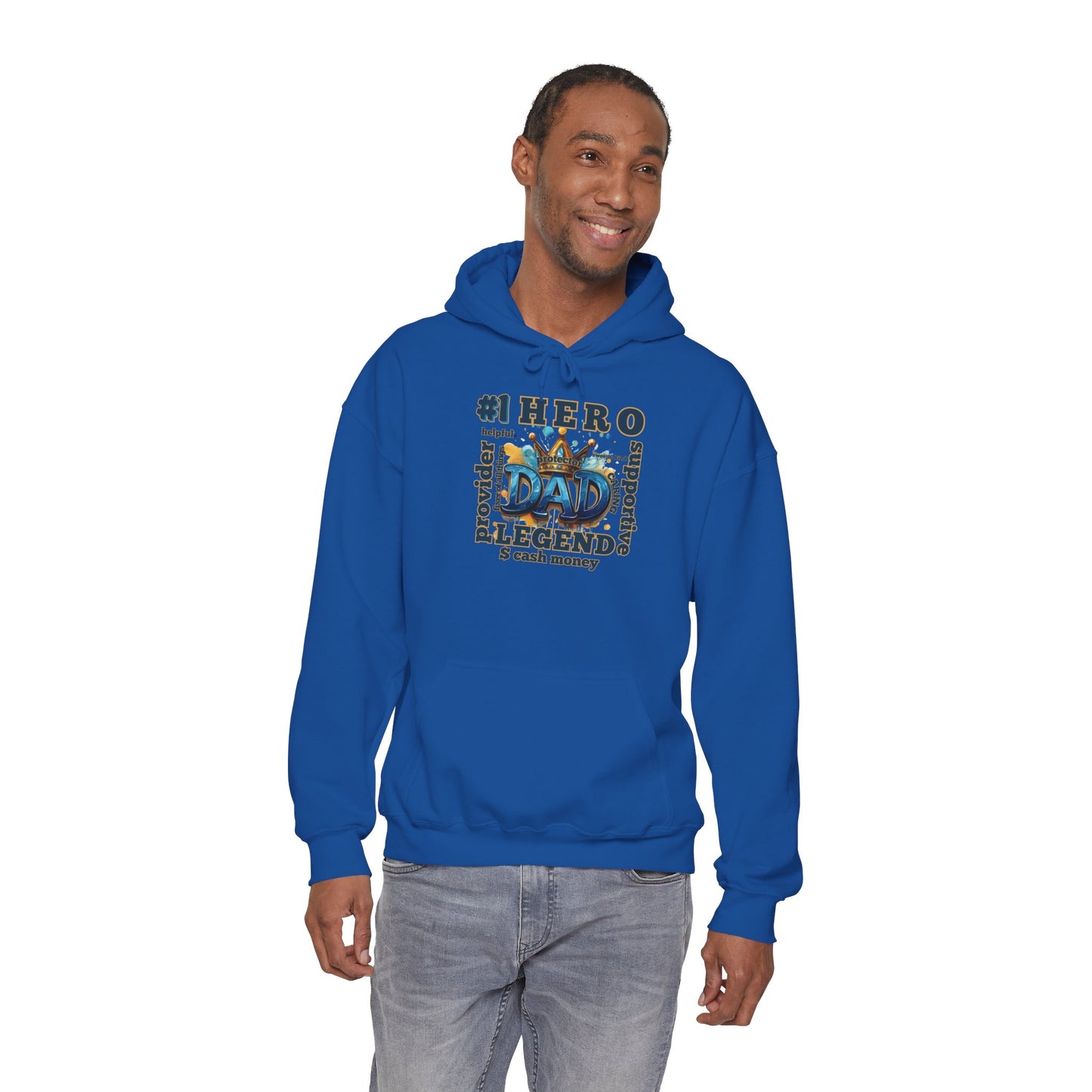 Dad Legend Hoodie — #1 Hero Proud Dad Pullover (Father's Day Gift)