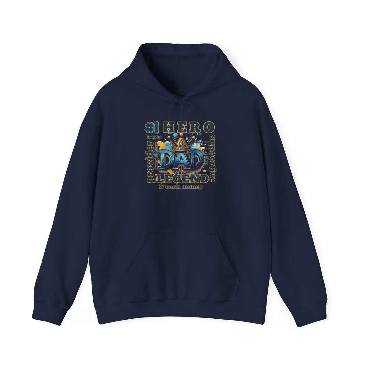Dad Legend Hoodie — #1 Hero Proud Dad Pullover (Father's Day Gift)