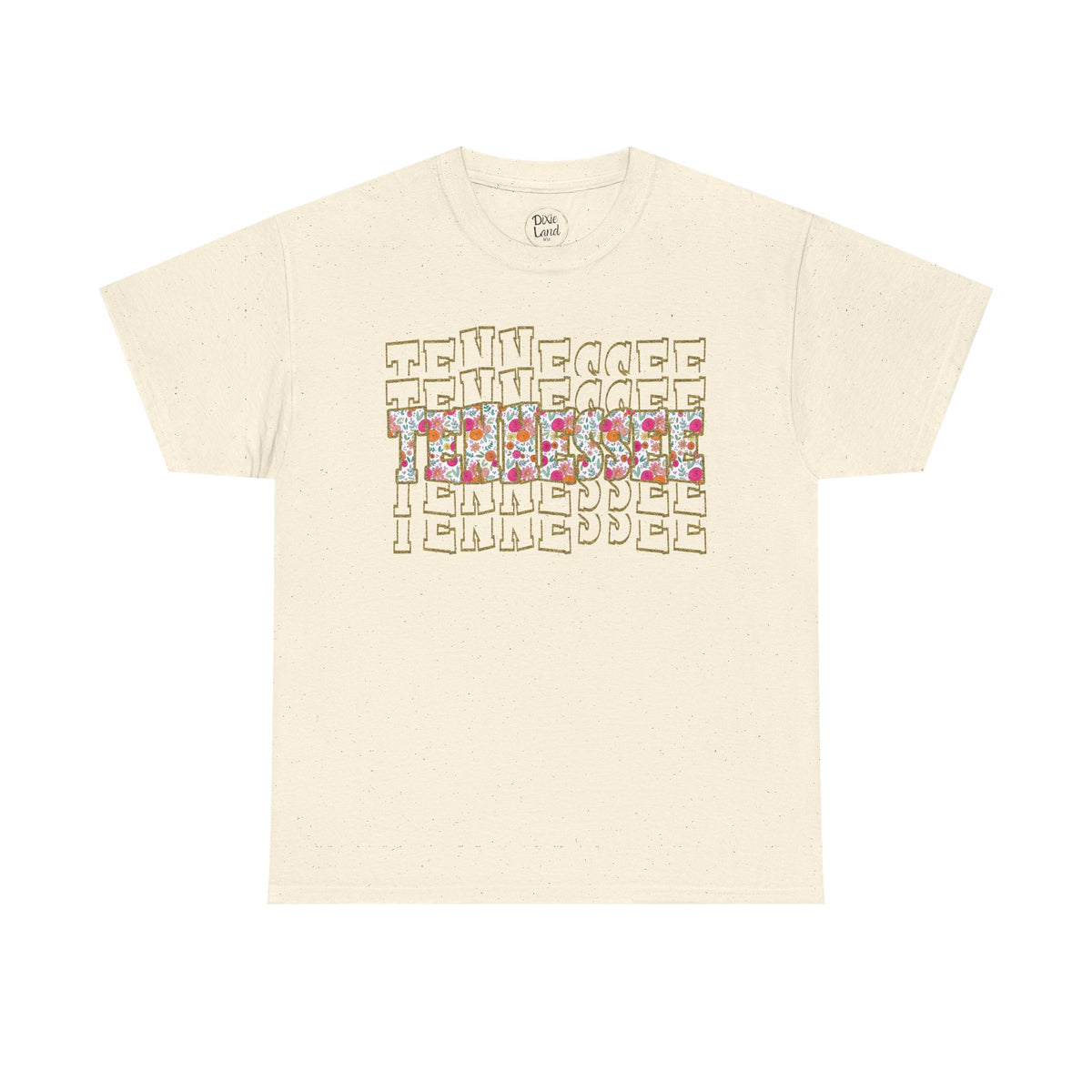Tennessee Floral Glitter Tee – Southern Boutique Statement Shirt