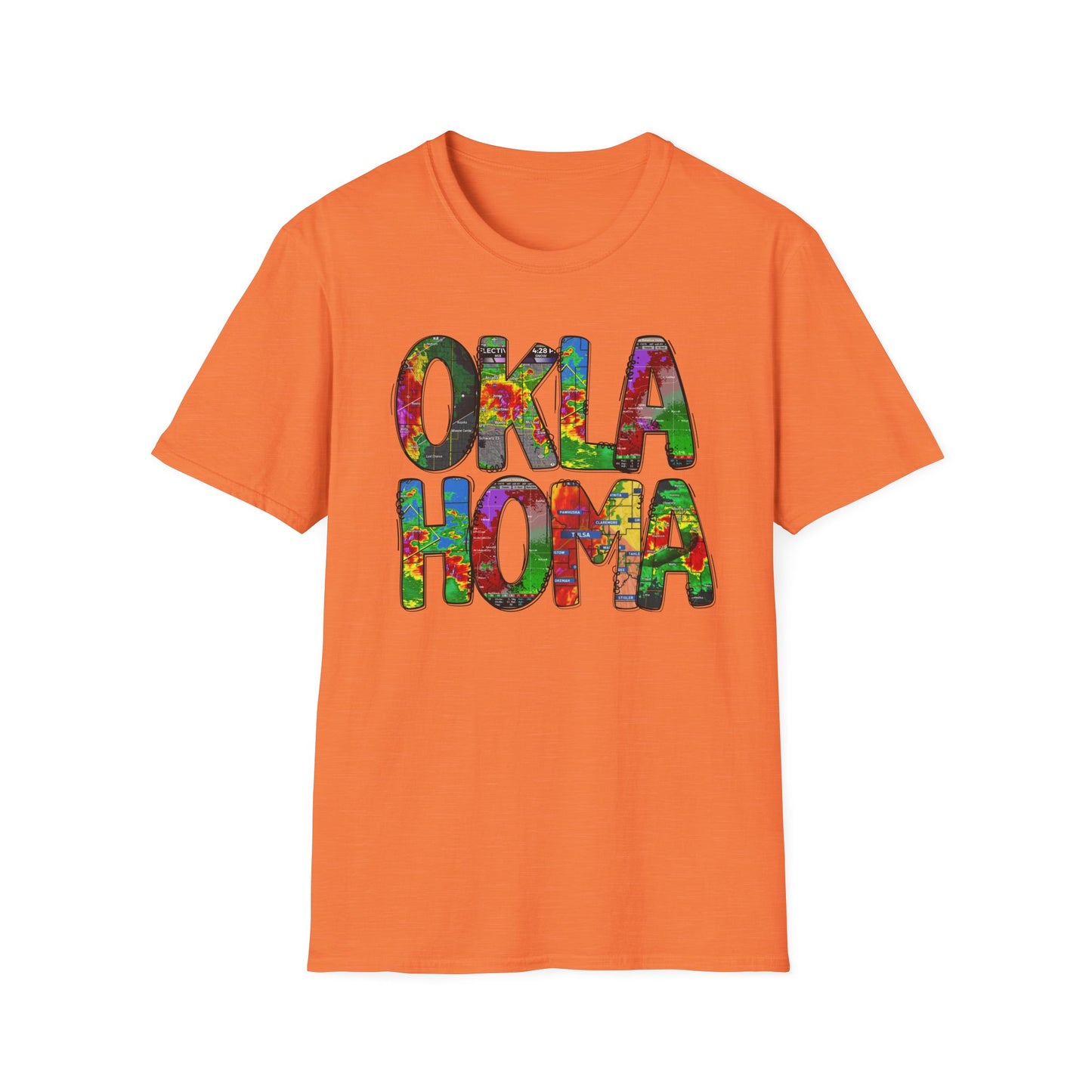 Oklahoma Weather Unisex T-Shirt, Boho Chic Apparel, Perfect for Gifts, Summer Festivals, Proud Souvenir, State Pride Clothing