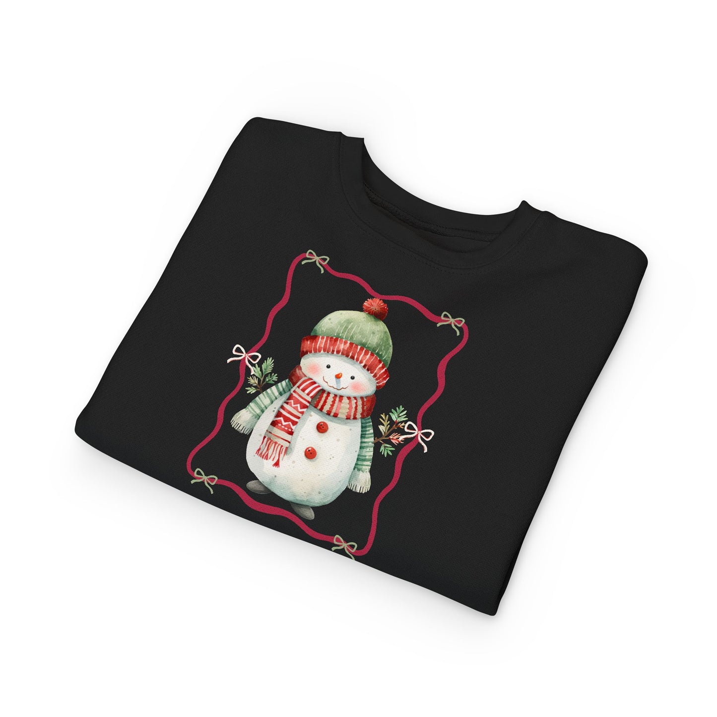 Toddler Snowman Sweatshirt — Cute Winter Holiday Kids Pullover