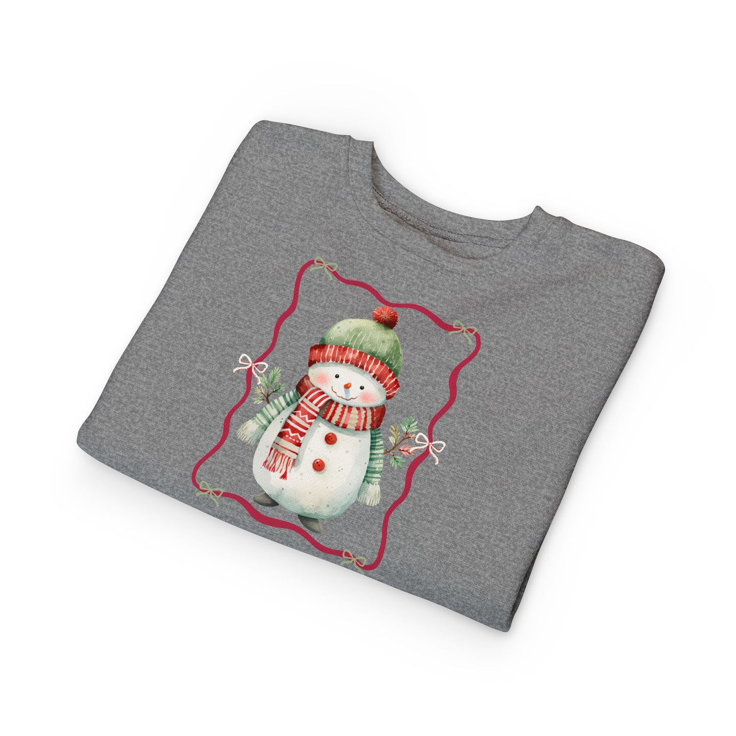 Toddler Snowman Sweatshirt — Cute Winter Holiday Kids Pullover