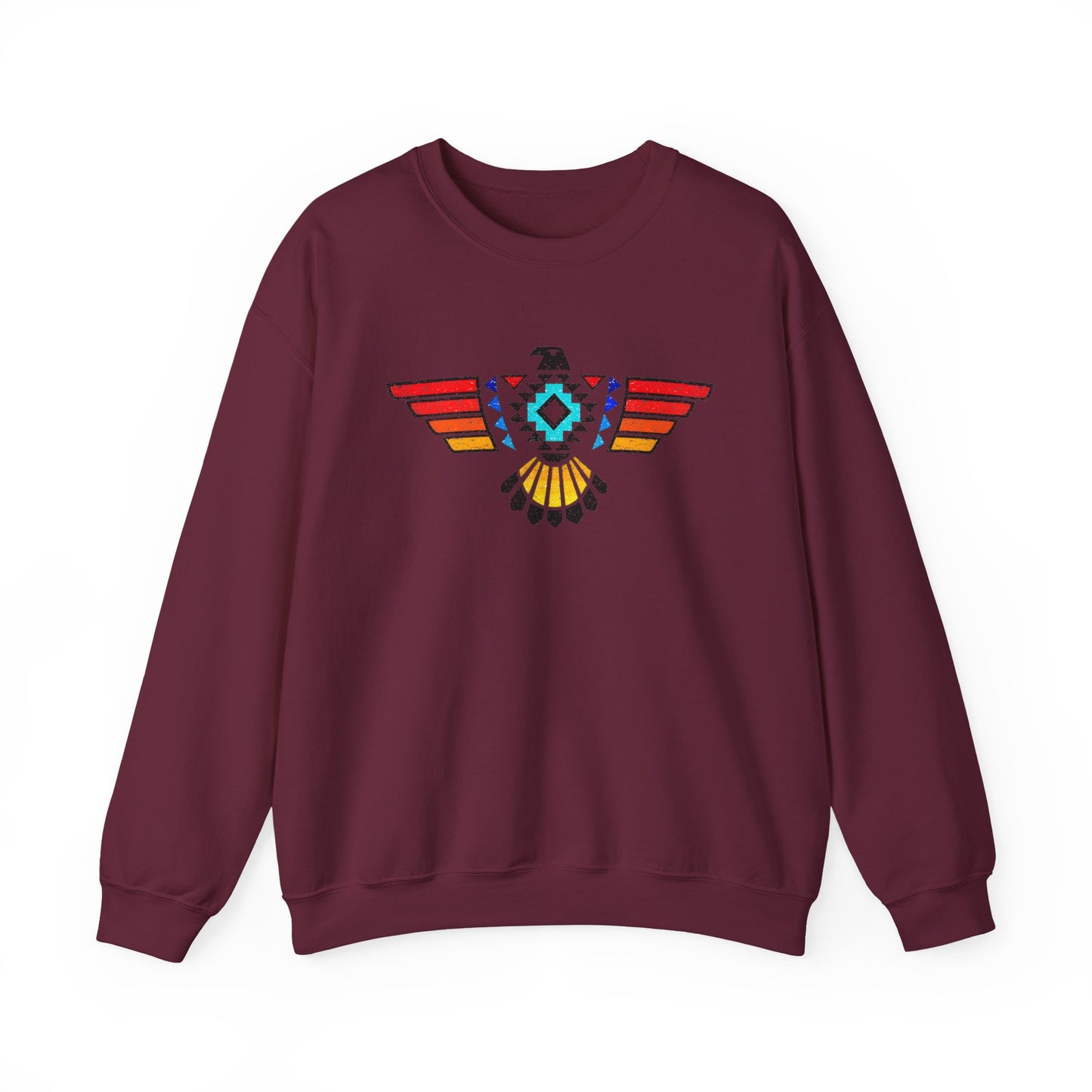 Native-Inspired Thunderbird Crewneck Sweatshirt