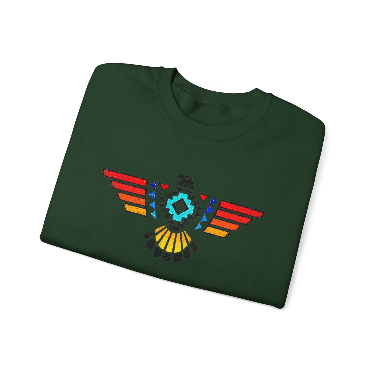 Native-Inspired Thunderbird Crewneck Sweatshirt