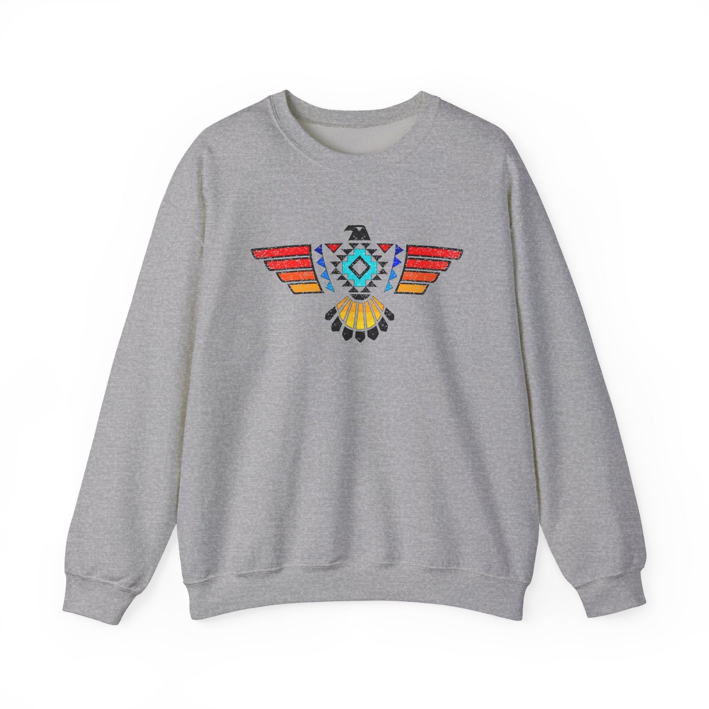 Native-Inspired Thunderbird Crewneck Sweatshirt
