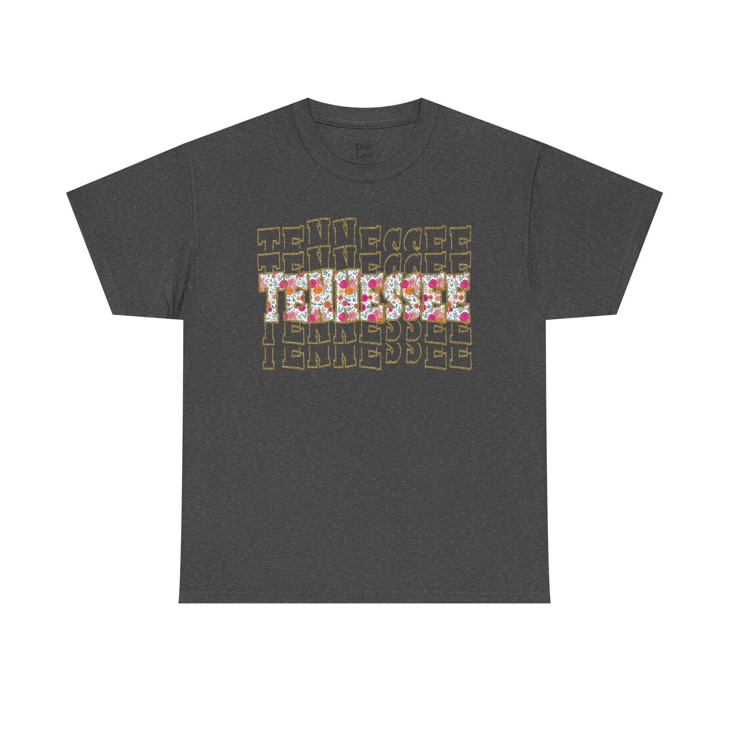 Tennessee Floral Glitter Tee – Southern Boutique Statement Shirt