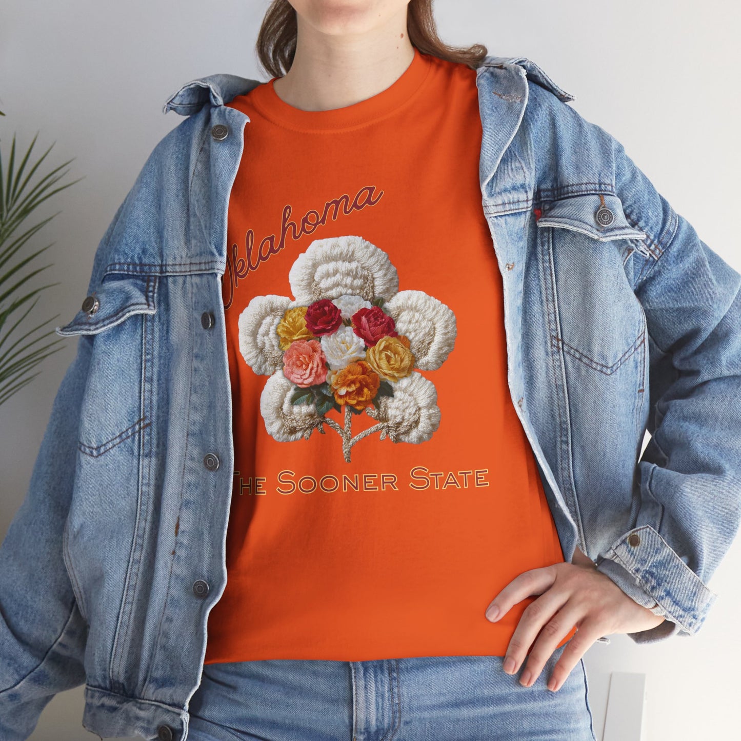 Oklahoma Cotton Bouquet Tee — The Sooner State Vintage Floral T‑Shirt