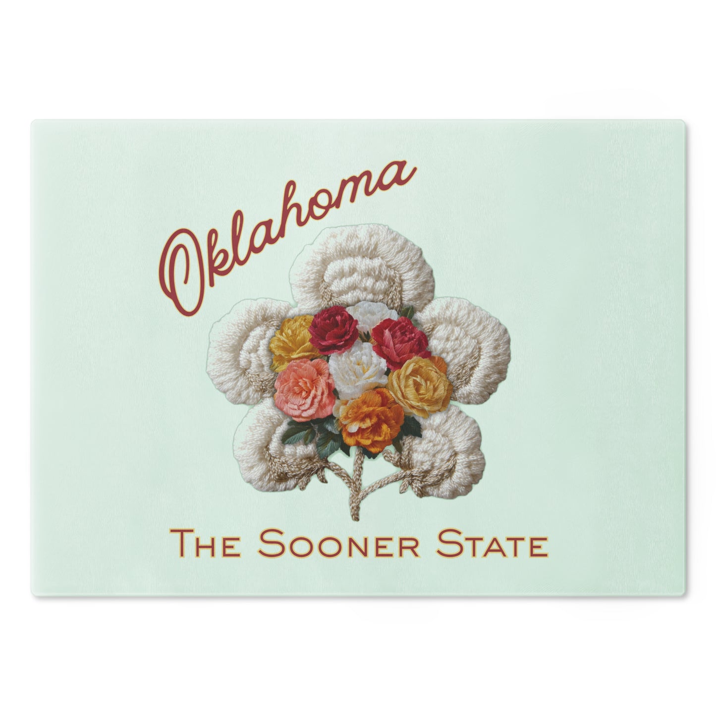 Oklahoma Floral Cutting Board – The Sooner State Decorative Chopping Board