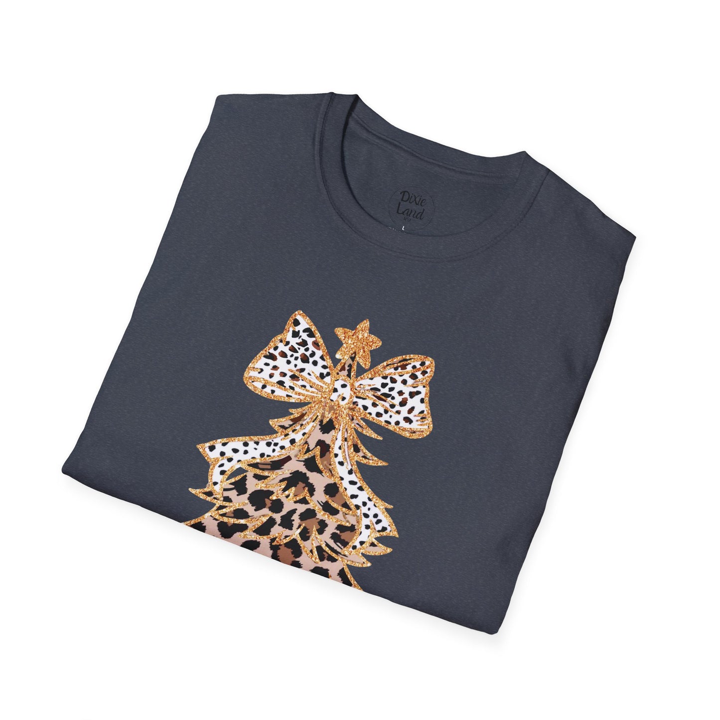 Leopard Print Christmas Tree T-Shirt