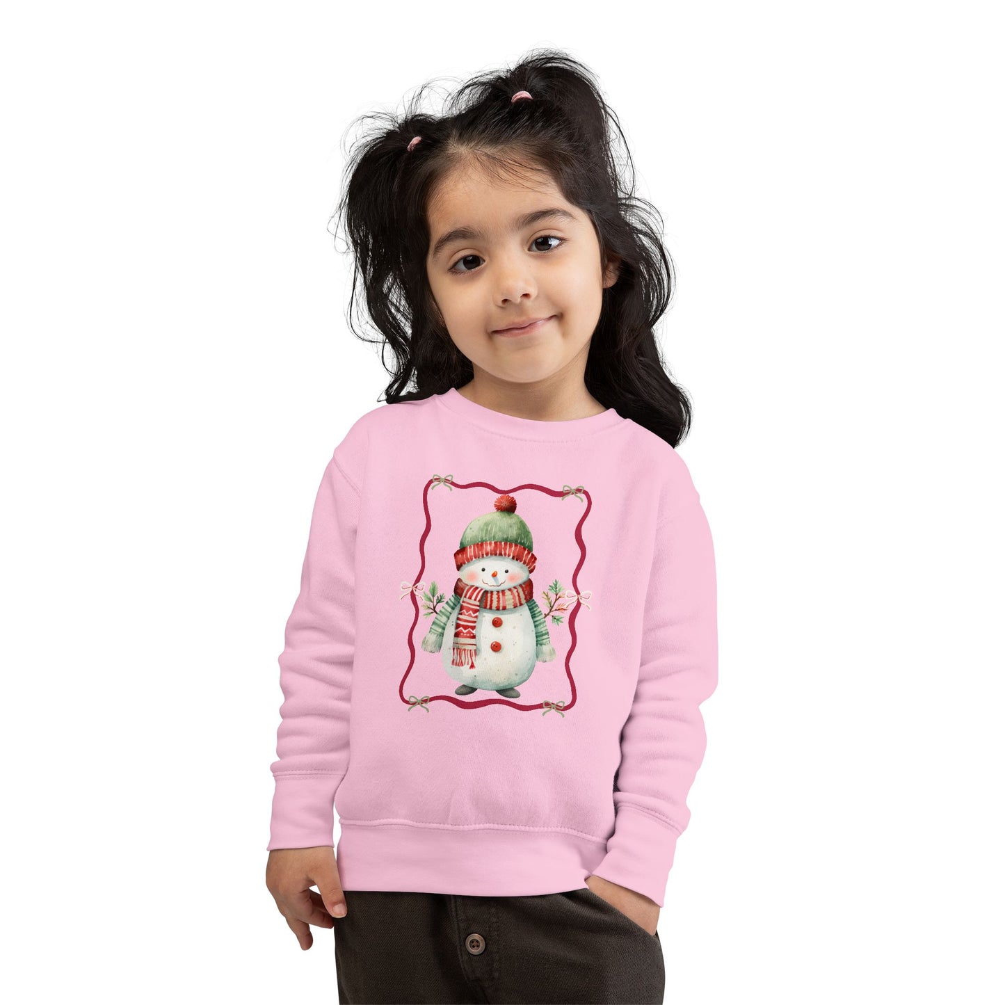 Toddler Snowman Sweatshirt — Cute Winter Holiday Kids Pullover