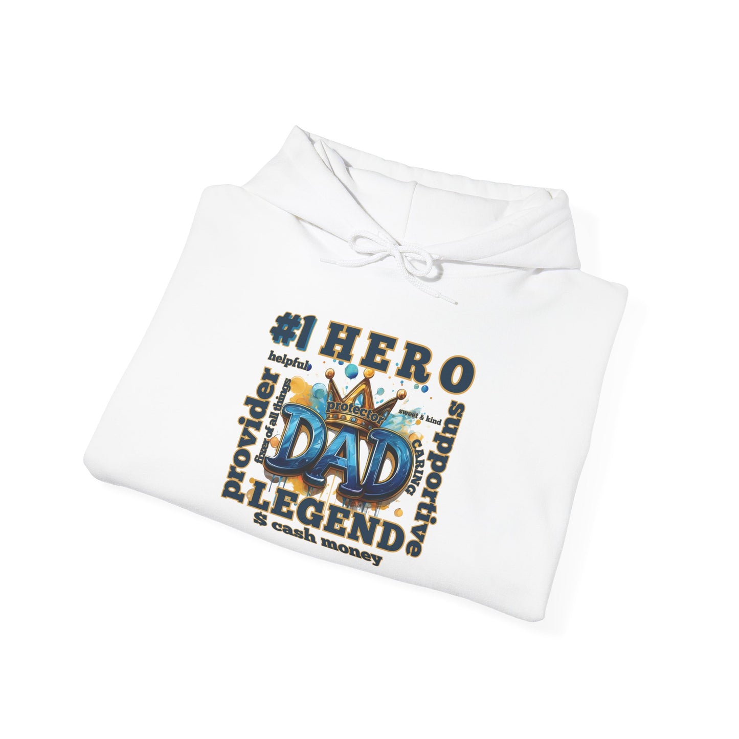 Dad Legend Hoodie — #1 Hero Proud Dad Pullover (Father's Day Gift)