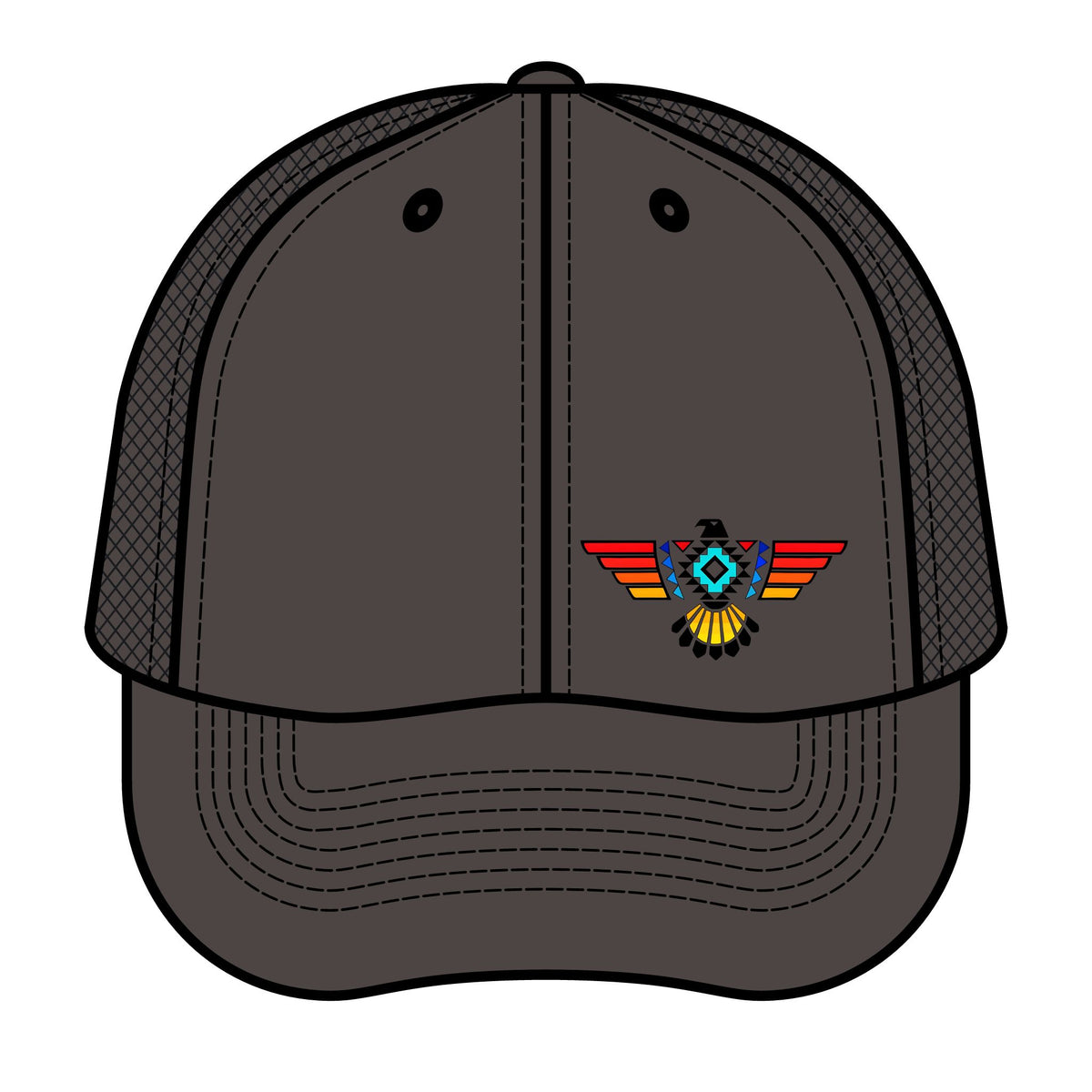 Retro Southwestern Eagle Trucker Hat