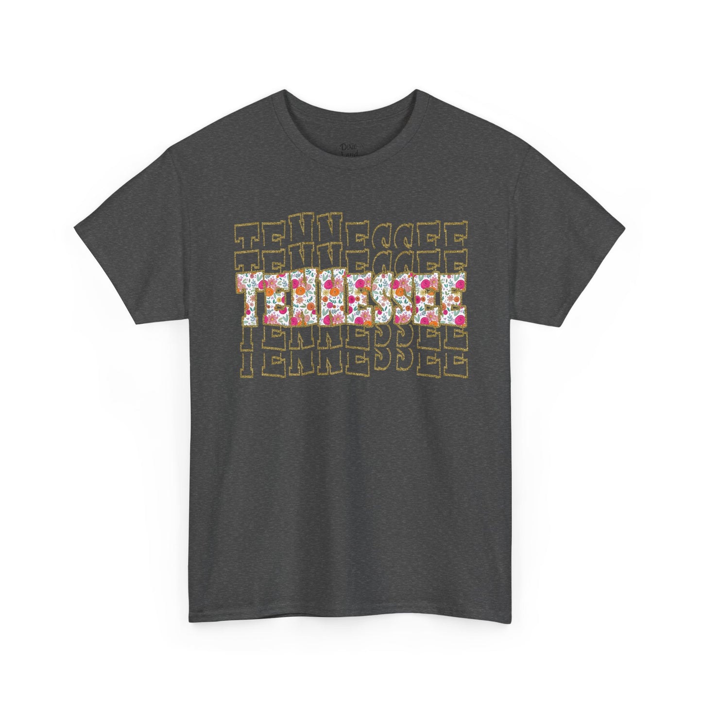 Tennessee Floral Glitter Tee – Southern Boutique Statement Shirt