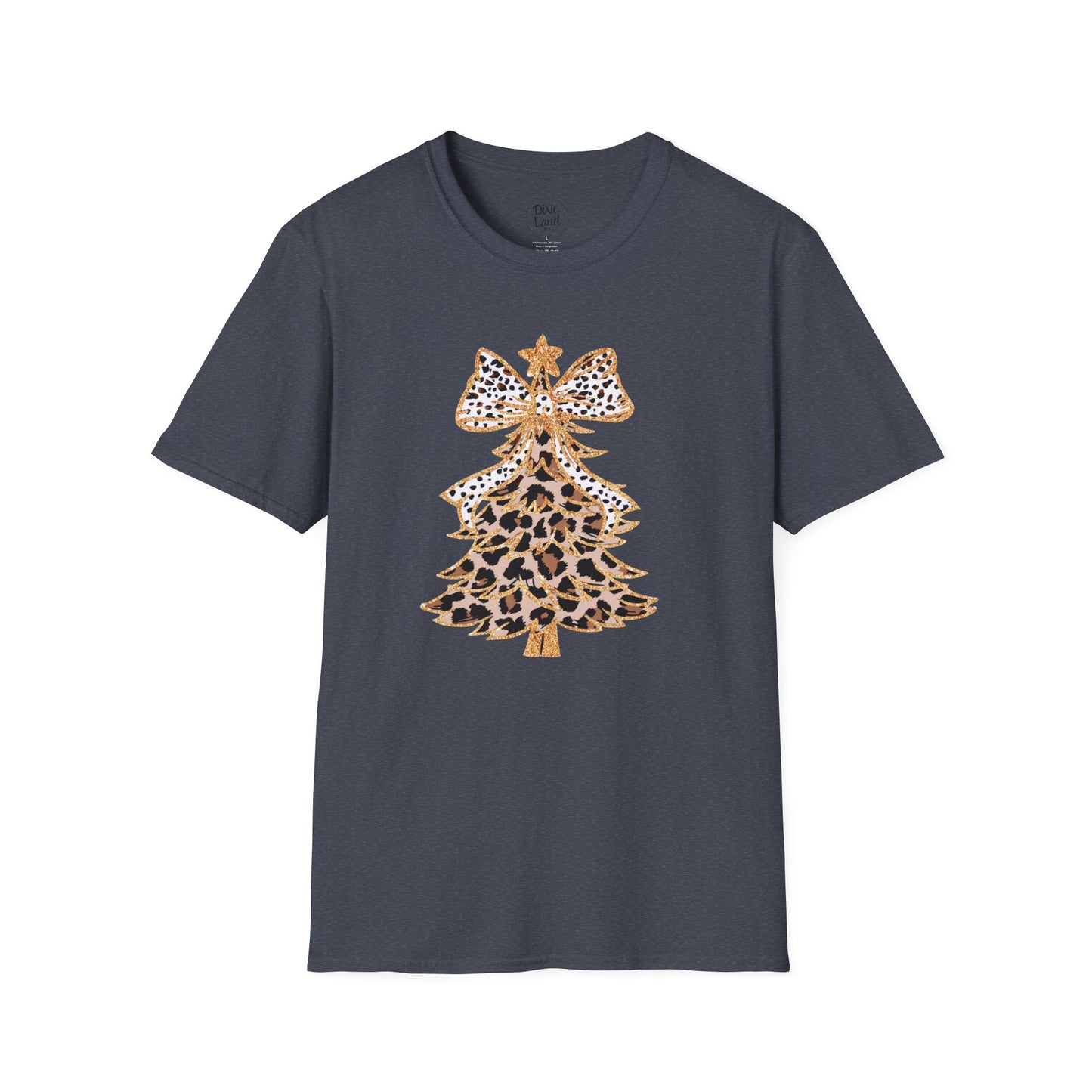 Leopard Print Christmas Tree T-Shirt