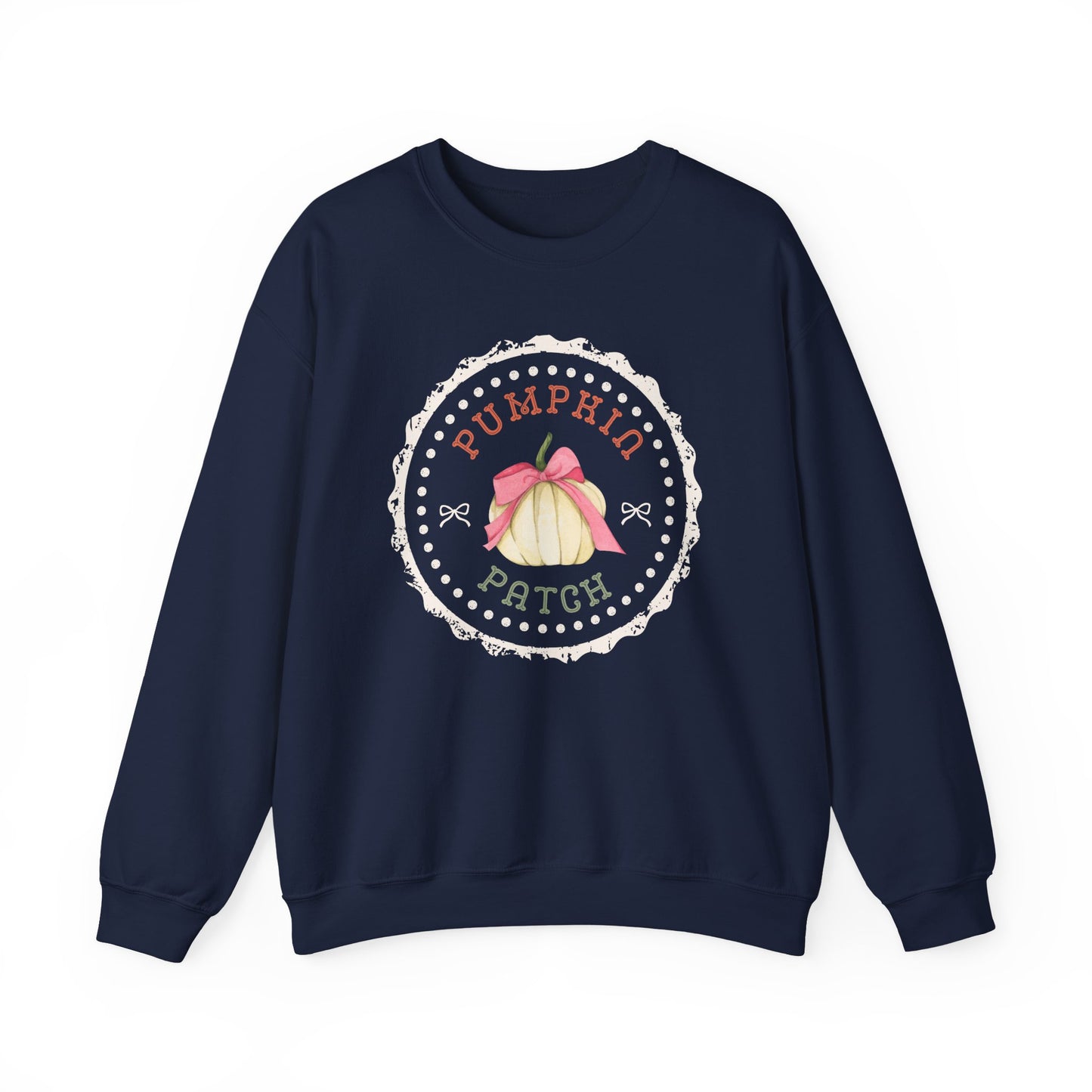 Pumpkin Patch Crewneck Sweatshirt — Fall Pumpkin Graphic Pullover