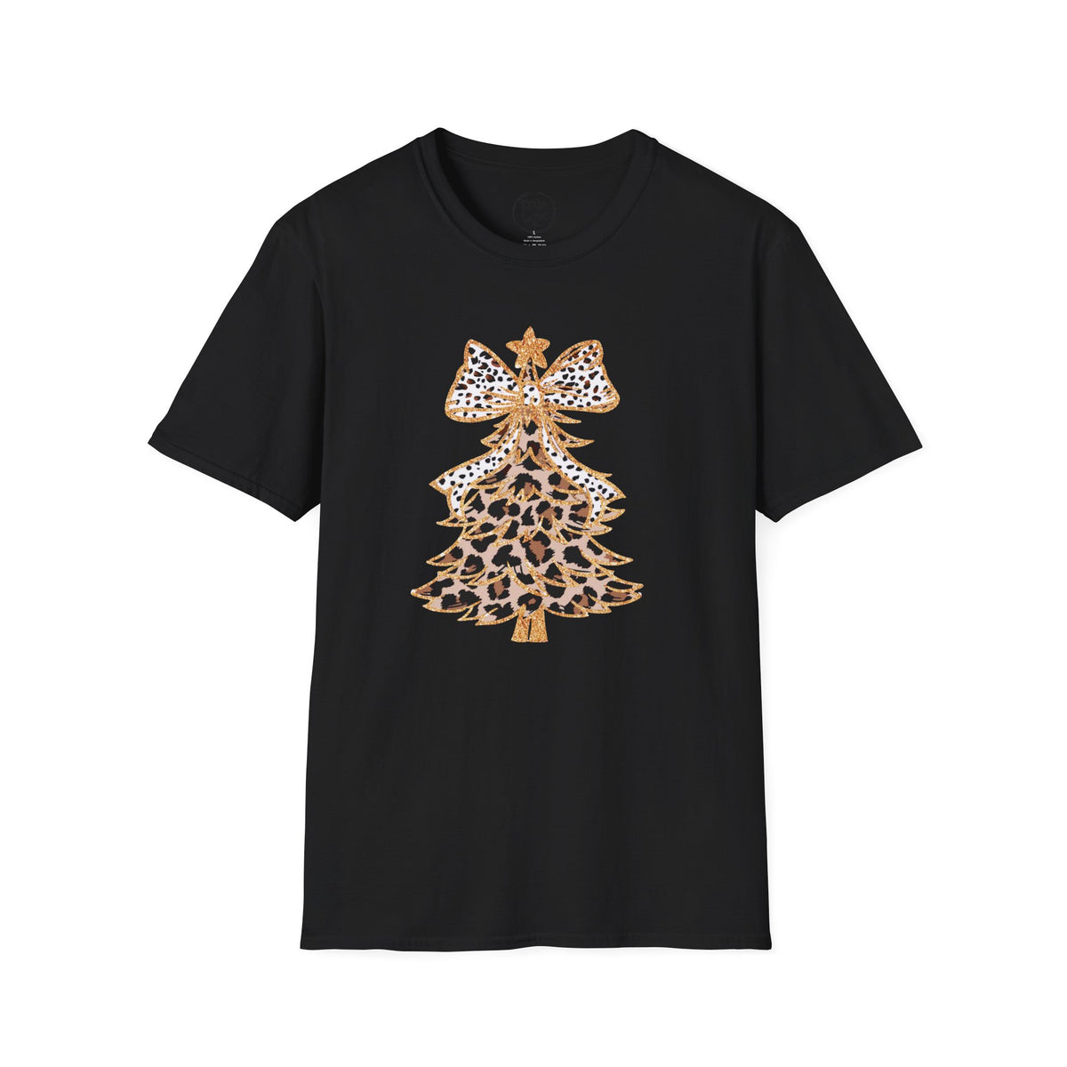 Leopard Print Christmas Tree T-Shirt